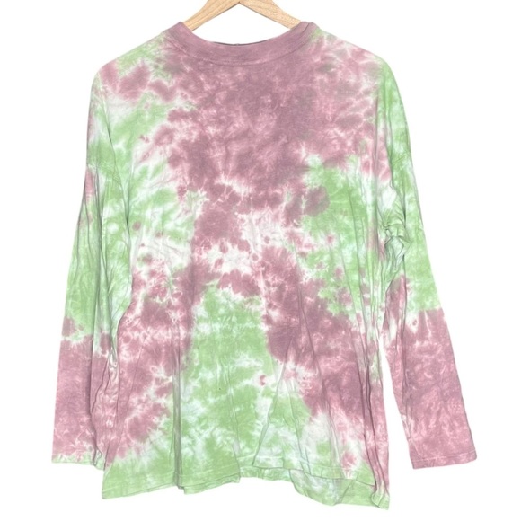 Free People We The Free Be Free Tie Dye Tee In Lavender Oversized Size XS - Picture 2 of 6